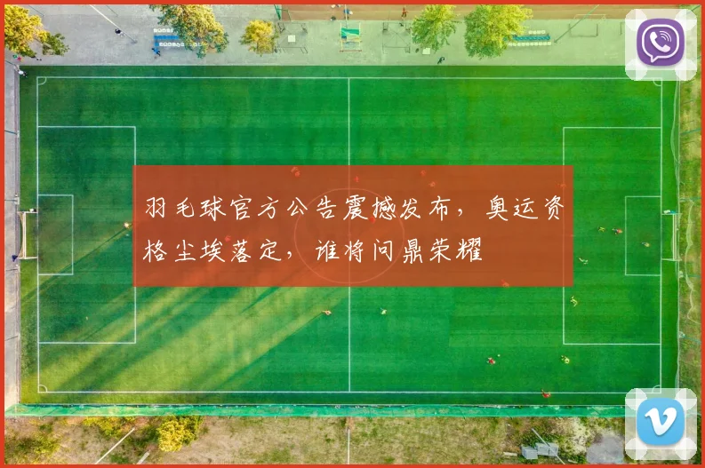 羽毛球官方公告震撼发布，奥运资格尘埃落定，谁将问鼎荣耀